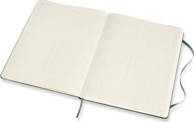 Fletore Moleskine XL, format i madh, jeshile Forest Green, për punë