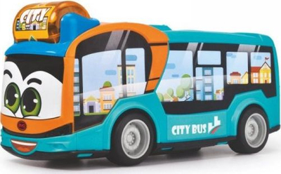 Lodër shtytëse Dickie Toys ABC Bus 204113000, për bebe 1+, pjesë që rrotullohen, shumëngjyrësh