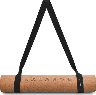 Dyshek yoga Cork and Rubber Balance Naturale, tapë edhe gomë, ngjyrë natyrale