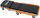 Stol pune Beta Tools BENCH WITH SEAT, skelet çeliku, ulëse PVC, portokalli