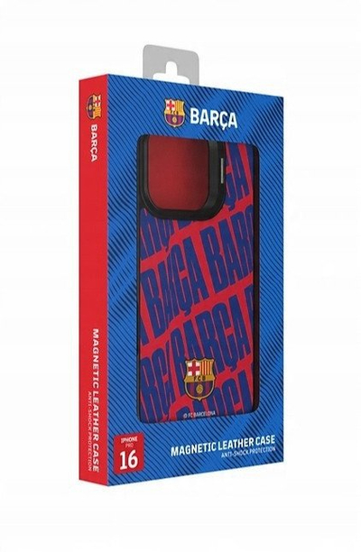 Футролa за телефон OCPC FC Barcelona, PU кожа, со држач за стоење, противлизгачка