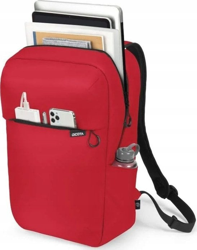 Çantë shpine DICOTA D32121-RPET Commuter, 15.6", poliester i ricikluar rPET, e kuqe