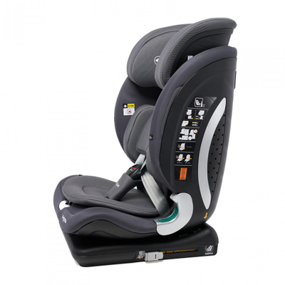 Sediolje makine U-Grow Goldfix Plus, ISOFIX, R129, poliester, gri
