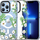 Këllëf telefoni Tech-Protect Magmood MagSafe, për iPhone 13 Pro, transparent, me lule