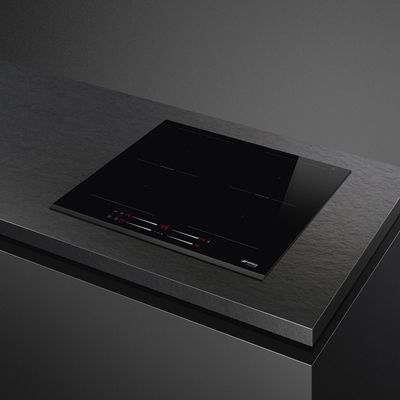 Pllakë gatimi SMEG SI2M7643B, 60cm, 7200 W, e zezë
