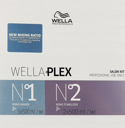 Set për flokë Wella Professionals Wellaplex, Bond Maker 500 ml, Bond Stabilizer No.2, për flokë të dëmtum