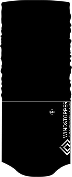 Shall multifunksional Buff Windproof Solid, Gore Windstopper, për burra, i zi