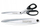 Gërshërë Victorinox, 23 cm, për përdorim shtëpiak dhe profesional, e zezë