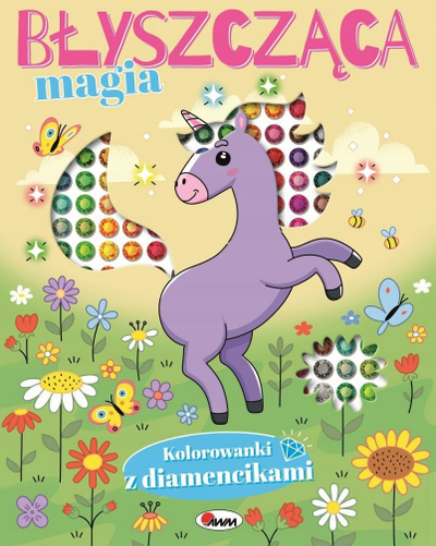 Libër ngjyrosje Diamonds Shiny Magic, me gurë dekorativë, për kalamaj