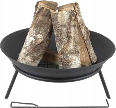 Vater kopshti Master Grill Garden Fire Pit, 56cm, metal, e zezë