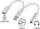 Adapter audio PremiumCord USB C në 3.5mm, port USB C për karikim, i bardhë