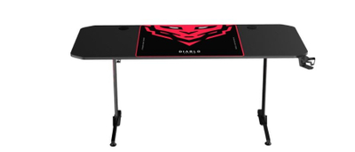 Tavolinë gaming Diablo Chairs X Mate 1600, 160 x 75 cm, strukturë metalike, e zezë
