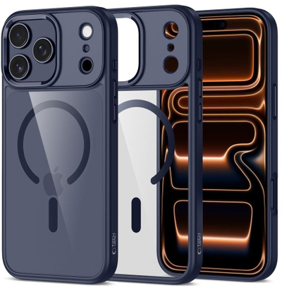 Mbrojtëse telefoni Tech-Protect Magmat MagSafe, për iPhone 17 Pro, transparente blu