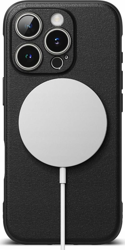 Mbulesë telefoni Ringke Onyx Magnetic MagSafe për iPhone 16 Pro, plastike TPU, e zezë