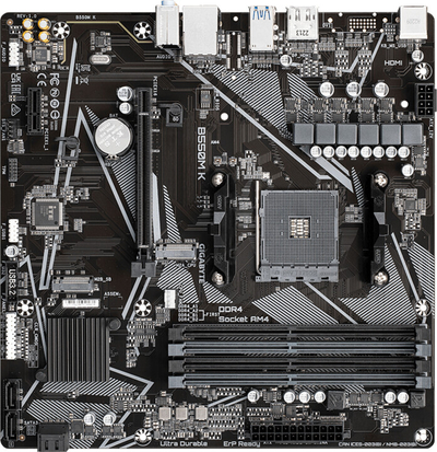 Pllakë amë GIGABYTE B550M K - AMD B550
