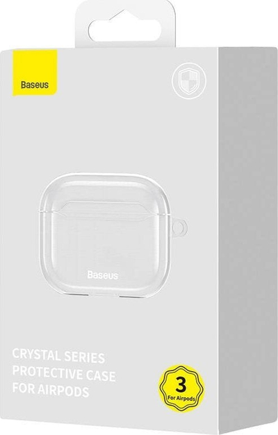 Mbulesë mbrojtëse Baseus Transparent Case Crystal për AirPods 3, TPU, transparente