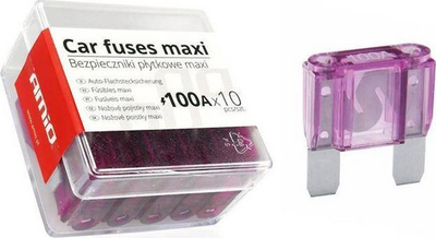 Set siguricash Maxi Blade për makinë, 100A, 10 copë