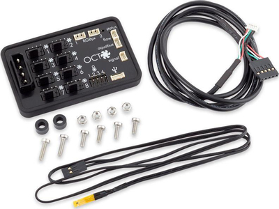 Kontrollues ventilatorësh Aqua Computer OCTO, 8 kanale PWM, USB, i zi
