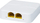 Adapter rrjeti Mini RJ45 Network Splitter, 2xRJ45, 1000Mb/s, i bardhë