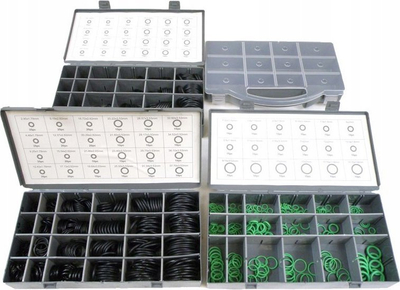 Set unazash O-ring universale, 751 copë, rezistente ndaj vajit, shumëngjyrëshe