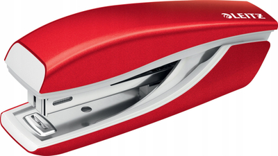Kapëse letre Leitz 55281026, 10 fletë 80 g/m², e kuqe e bardhë
