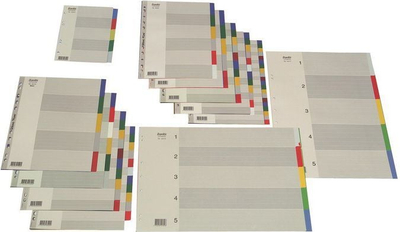 Ndarëse dokumentesh Elba Color A4, set 20 fletë, shumëngjyrëshe