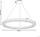 Lampë varëse Beliani MAGAT, LED, xham kristal, argjendi