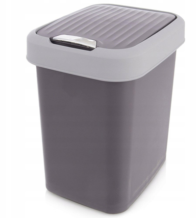 Koshi i mbeturinave Amer Box Orion, 12L, plastikë, i gri