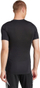 Bluzë kompresuese Adidas Techfit me mëngë t'shkurtëra Tee M JP4674, për palestër, e zezë