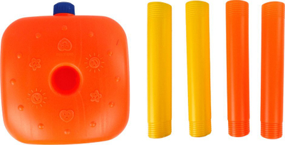 Set basketbolli LeanToys, gjatësi 120 cm, me top edhe pompë, shumëngjyrësh