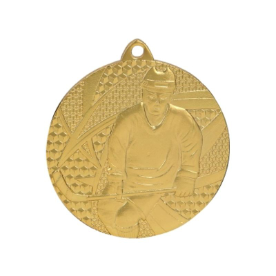Medalje sportive Tryumf MMC6750, hokej, metal çeliku, ngjyrë ari