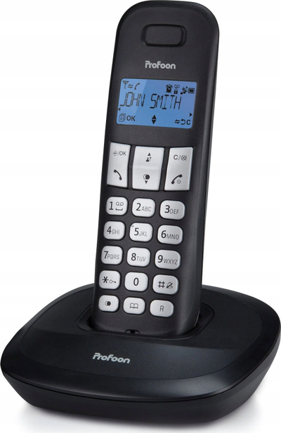 Telefoni wireless Profoon PDX-1130, set trefish DECT, Caller ID, i zi