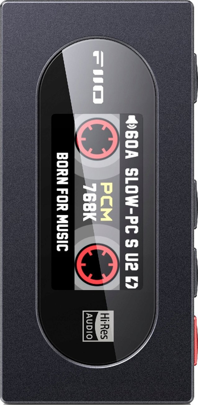 DAC dhe amplifikator kufjesh FiiO KA15, Hi-Res Audio, dalje 3.5mm dhe 4.4mm, i zi