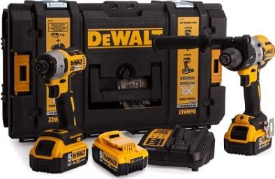 Set veglash pa kabllo DeWalt DCK276P3, 18V, 3x5Ah, i verdhë me zi