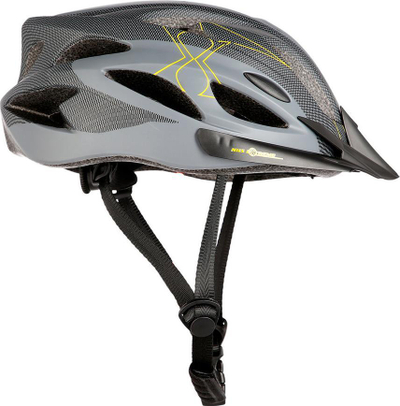 Helmetë biçiklete Nils Extreme MTW291, 51–60 cm, In-mold, gri me të zezë