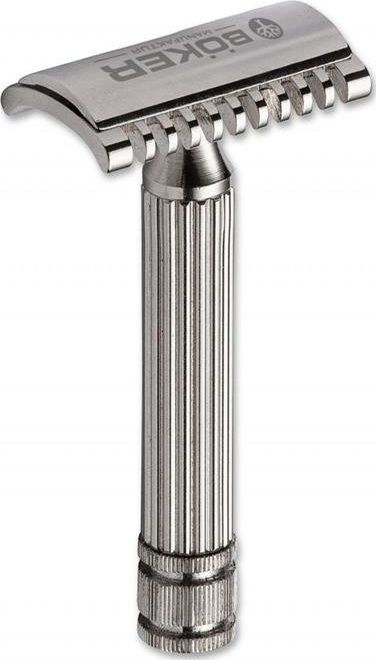 Rroje klasike Boker Safety Razor 04BO171, open comb, metal, ngjyrë argjendi