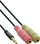 Kabllo audio InLine 99302J, Jack 3.5mm në 2x 3.5mm, 1m, e zezë