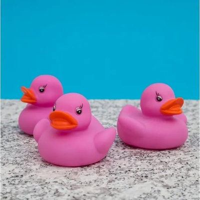 Играчка за бања THUMBS up LED Bath Duck, сет 3 парчиња, розева