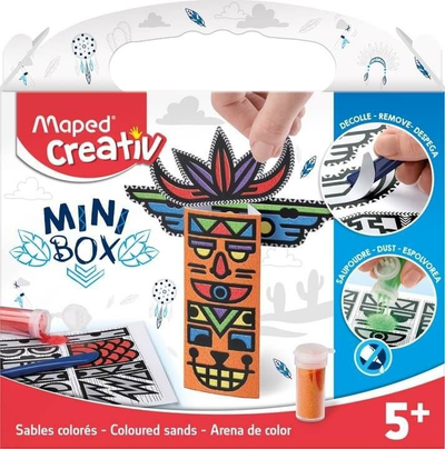 Set kreativ Maped Creativ Mini Box Totem, rërë me ngjyra, 5+