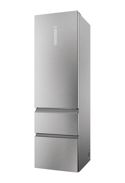 Frigorifer kombi Haier HTW5620DNMG, 414L, No Frost, inox