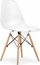 Karrige Osaka Chair, polikarbonat transparente, këmbë dru natyral