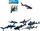 Set lodrash Sea Animals Sharks, figura peshkaqenësh, 6 copë, shumëngjyrëshe