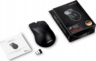Maus wireless Perixx PERIMICE-621, optik 1600dpi, 2.4 GHz, i zi, klik i qetë