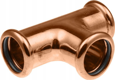 Nyje bakri T KAN-therm Copper Press Tee 15, CU-DHP, bronz