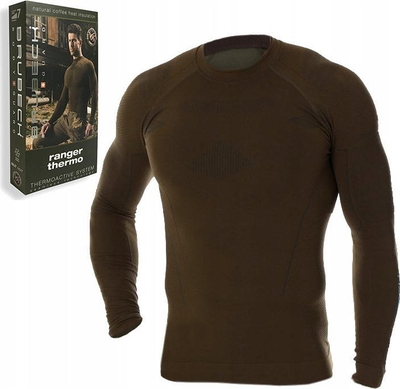 Bluzë termike Brubeck Ranger Thermo për burra, madhësia XL, khaki