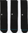 Çorape Stance Icon Crew, set me 3 palë, për të rritur, të zeza