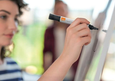 Markerë për tabelë Nobo Liquid Ink, majë e rrumbullakët 3mm, set me 10 copë, shumëngjyrësh