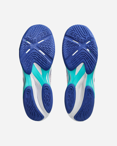 Këpucë volejbolli Asics Netburner Ballistic, për sallë, amortizim FlyteFoam, të bardha