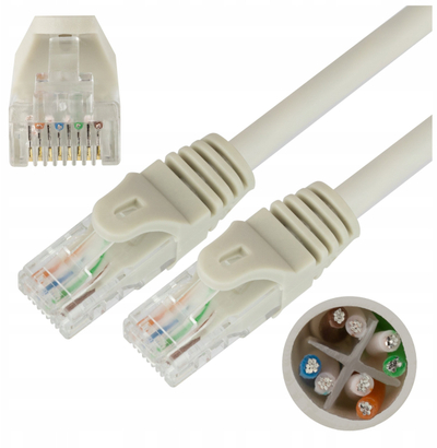 Kabllo rrjeti Neku Patchcord UTP RJ45 Cat.6, 3m, gri