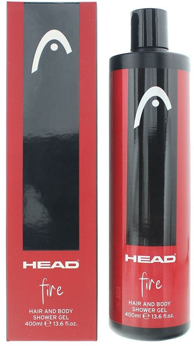 Xhel dushi për trup dhe flokë Head Fire, 400ml, për meshkuj, i kuq